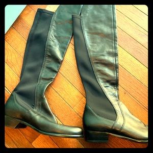 black knee high boots